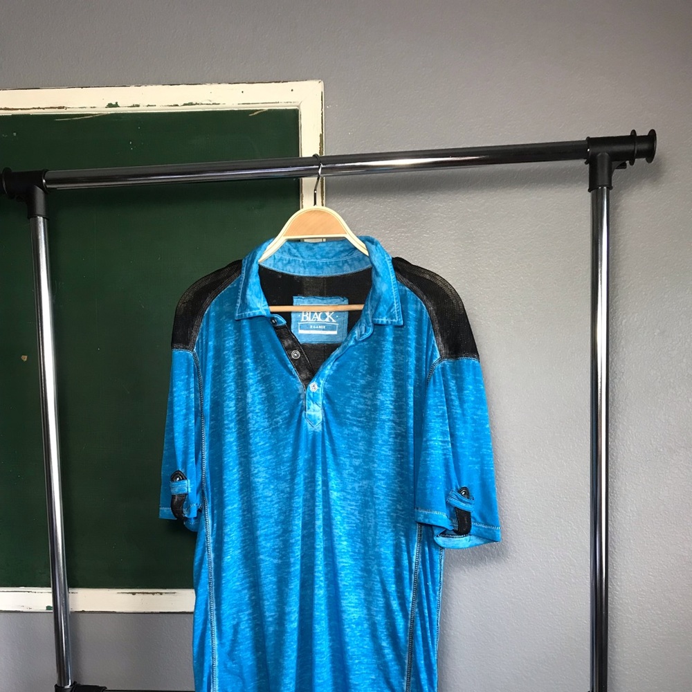 Buckle Black Burnout Polo XL
